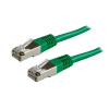 Kabel Patch FTP Cat5e RJ45/568B, 0,5m zelený