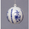 Cibulák - Vianočná ozdoba - guľa 5,8 cm - originálny cibuľový porcelán