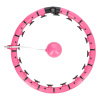 Masážna hula hoop HMS FH07 so závažím a počítadlom ružová