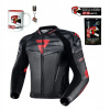 Kožená bunda Rebelhorn Vandal Black/Flo Red veľ. 44