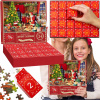 VIANOČNÉ PUZZLE ADVENTNÝ KALENDÁR 1000 dielikov VEĽKÉ 70x50cm DARČEK NA VIANOCE