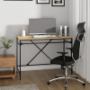 zahrada-XL Stôl dub sonoma 100x50x75 cm spracované drevo a železo 826720
