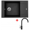 Granitový drez Sinks VARIO 780 Granblack + drezová batéria VITALIA GR