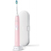 PHILIPS Sonicare PČervenáectiveClean akumulátorová zubná kefka na batérie, cestovné puzdro, farba ružová