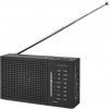 NEDIS přenosné rádio/ AM/ FM/ napájení z baterie/ analogové/ 1.5 W/ výstup pro sluchátka/ černé RDFM1200BK