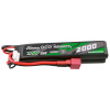 Airsoft batéria Lipo 25C 2000mAh 2S2P 7,4V Saddle Mini Deans T Gens ace