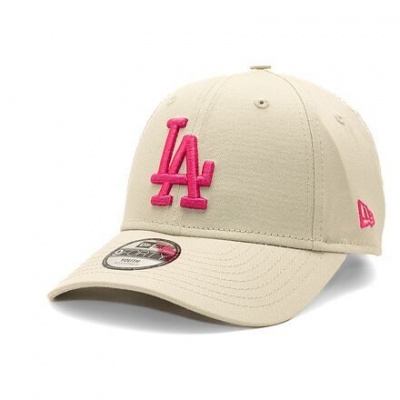 Dětská kšiltovka New Era 9FORTY Kids MLB League Essential Los Angeles Dodgers - Stone / Blush Pink Dětské kšiltovky: Youth (54-56 cm)