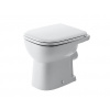 Duravit D-Code - Stojace WC, zadný odpad, ploché splachovanie, s HygieneGlaze, alpská biela 21090920002
