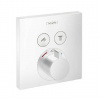 Hansgrohe Shower Select - Termostatická batéria pod omietku na 2 spotrebiče, matná biela 15763700