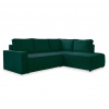 MID.YOU ROHOVÁ SEDACIA SÚPRAVA, textil, tmavozelená - Online Only obývacie izby - 001454005503