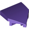 66956 Dark Purple Wedge 2 x 2 x 2/3 Pointed (Tmavě fialový klín 2 x 2 x 2/3 se špičkou)