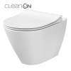 CERSANIT - SET 743 CITY OVAL CLEANON závesná misa vrátane duraplast SLIM sedátka (K701-104)