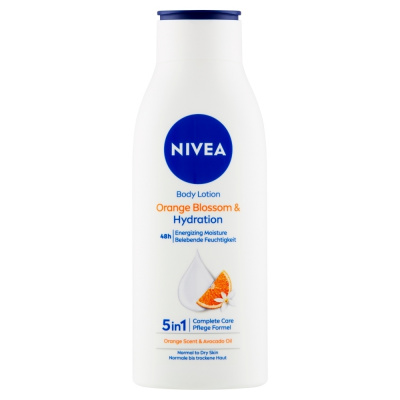 NIVEA Orange Blossom, Krémové telové mlieko s vôňou pomarančových kvetov, 400ml, 9005800355672