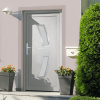 Vchodové dveře bílé 98 x 208 cm PVC Bílá 3187923