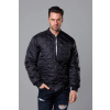 Pánska čierna prešívaná bombera (MY01-1) odstíny černé XL