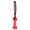 Flamingo Expanda Bone - aport pre psa s flexibilnou rukoväťou, čierno-červený