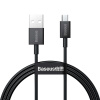Baseus CAMYS-01 Superior Fast Charging Dátový Kábel MicroUSB 2A 1m Black (6953156208476)
