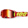 100% ARMATIC Goggle Red - Mirror Red Lens