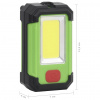 vidaXL Prenosné solárne napájané LED bodové svetlo 7 W studené biele - Viacfarebný - 180132-114261