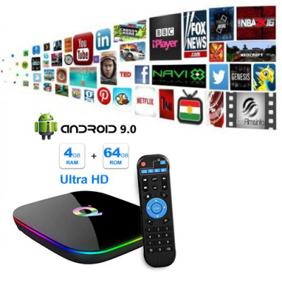 Elettrico-store materiale elettrico online al miglior prezzo - Smart TV Box  Android 10 4 GB di RAM 64GB ROM full HD 4K Q96X