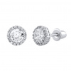 Stříbrné náušnice Aga s čirými Brilliance Zirconia DCC2056235EW