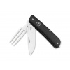 Vega Böker Plus 01BO817 Tech Tool Fork vreckový nôž s vidličkou 7,1 cm, čierna, G10