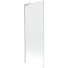Mexen Next L, 1-krídlová vaňová zástena 70 x 150 cm, transparent, 6mm číre sklo, profil brúsená oceľ, 895-070-000-03-00-97
