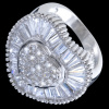 Silver.ag Prsteň strieborný, zirkón, srdce R3122