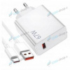 Nabíjačka Xiaomi MDY-14 EW USB-A (67W) s káblom USB-C 6A biela