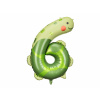 Party Fóliový balón číslo 6 Korytnačka 75x96 cm