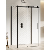 New Trendy Softi Black sprchovací kút 100x80 cm štvorcová čierna matné/priehľadné sklo EXK-3990
