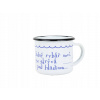 BELIS Smaltovaný hrnček 8 cm 350 ml