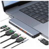 HUB Thunderbolt 3 4 pre najnovšie MacBooky M1 M2 M3 M4 HDMI 4K USB 10Gbps