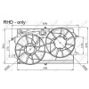Ventilátor chladenia motora NRF Amsterdam B.V. 47033