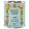 Výhodné balenie Rosies Farm Adult 24 x 800 g - ryby a kuracie