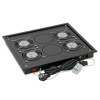 Vent.j. horný (spodný) 4x ventilátor 220V/92W Čierna