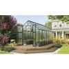 Skleník Vitavia Olymp 11500 polykarbonát 6 mm 257x448 cm zelený vr. základového rámu