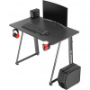 ULTRADESK Herný stôl ENTER V2, 100x60 cm, 75cm, s držiakom na slúchadlá a pitie, kompaktná veľkosť UDESK-EN-BK