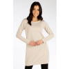 LITEX Šaty dámske s dlhým rukávom. 7F075 - veľ. M, béžová