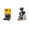 Gaggia New Classic EVO BC, yellow + Eureka Mignon Single Dose, Chrome & Oak