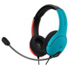 Headset PDP LVL40 pre Nintendo Switch (500-162-EU-BLRD) červený/modrý