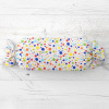 Biante Detský vankúš valec bonbon Sandra SA-006 Farebné bodky na bielom 15x80 cm