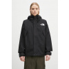 Bunda The North Face Dryvent Mono Mountain čierna farba, prechodná, oversize, NF0A88XFJK31