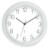Hodiny analógové DCF priemer 30cm - strieborné