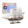Sběratelský model plachetnice Amerigo Vespucci – dřevěná dekorativní replika 64 × 46 cm.