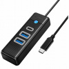 Hub Orico PWC2U-C3 USB-C / 2x USB-A 3.0 + 1x USB-C 3.0 - čierny