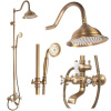 Rea Bergamo, sprchový set v retro štýle, antická bronz, REA-P5002