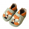 Hopi Hop Kožené capáčky Barefoot Veľ. XL (18-24 mes.) Líška šedá