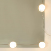 vidaXL toaletný stolík s LED Artisan Dub 74,5x40x141 cm - Hnedá - 249463-264853