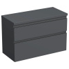 Skrinka pod umývadlo Jungborn TRENTA antracit matná 96,7 x 64,6 x 44,5 cm